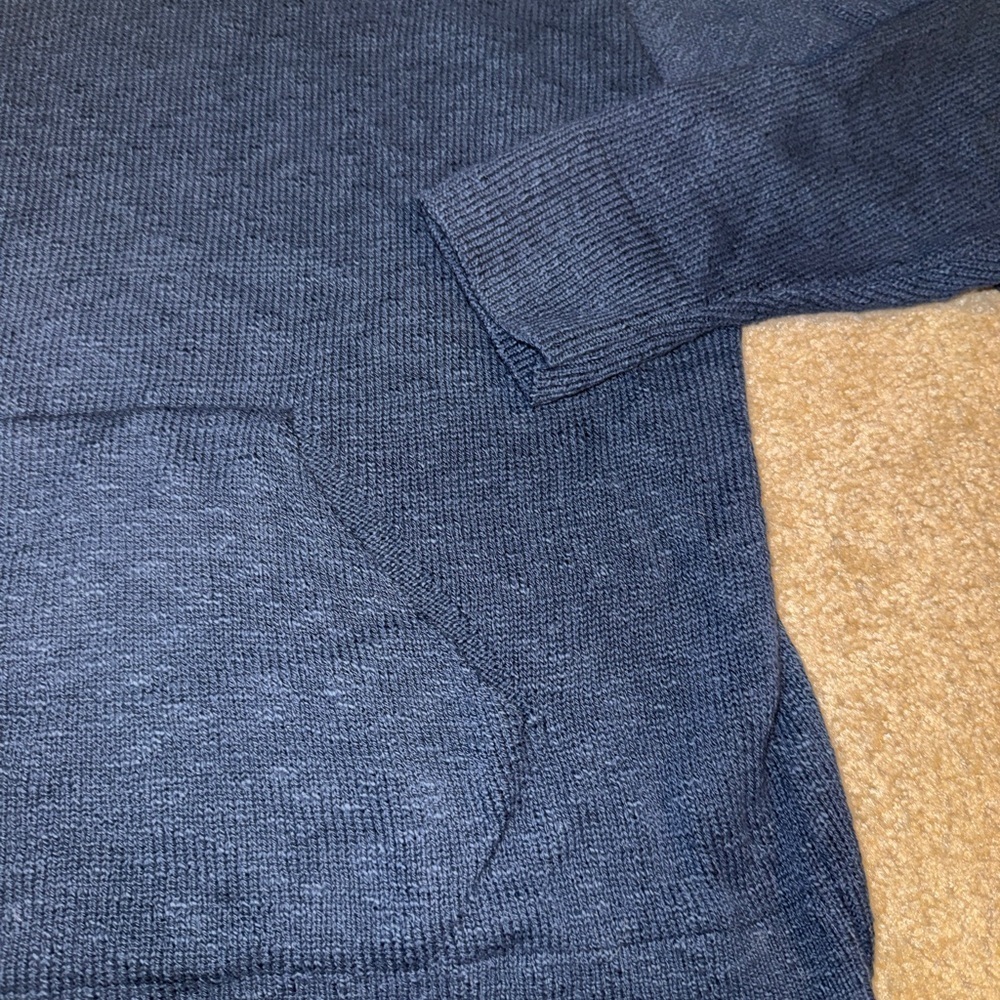 Cozy Dark Blue Women's Hoodie - Picture 2 of 5
